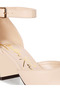 Women Suede Knot Detailed Loafers in Beige - 4