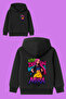 Demon Hunters Huntrx Printed Black Hooded Sweatshirt