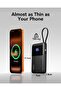 45W Power Bank, Slimmest 10000mAh Portable Charger with Build in USB-C Cable, Fast Charging USB - 3