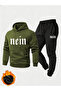 طقم بدلة رياضية مطبوع عليها جوتيك نين