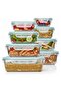 8 Pcs Borosilicate Glass Containers with Leak Proof Airtight Lid BPA Free