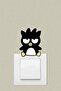 Cute Badtz-Maru Kids Room Decorative Socket Sticker 13X10 cm