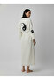 Kimono Kaftan Ying-Yang Balance Patterned Stone Print 1 Piece Bohemian Bathrobe Unisex Muslin Fabric - 3