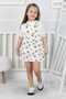 Girl's White Mickey Mouse Jile Dress