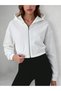 Ecru Stone Detailed Hooded Crop Sweatshirt and High Waist Corded Fabric Leggings Set – Comfortable Sports & Day Outfit - 2