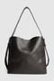 Lagraccio Paris Women's Perry Large Size Shoulder Bag with Buckle Detail - 2
