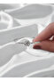 Silver Color Open Center Tattoo with Clamp Birth Month Flower (January) - 2