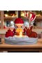 Led Lighted Christmas Santa Claus & Reindeer Decorative Candle – Tabletop New Year Ornament