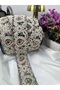 Embroidered Drop Motif Ribbon Lace - 2