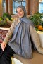 Bloom Pattern Ayrobin Flash Jacquard Shawl Dark Gray - 2