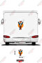 Giraffe with Glasses Visual Caravan Sticker Coating