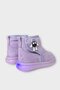 Non-Slip Sole Thermal Fur Velcro Children's Boots Lilac - 4