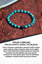 Turquoise (Turquoise) Natural Stone Bracelet with Zircon Apparatus