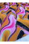 Diamond pattern digital print silk satin fabric - 3