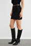 Floral Embroidered Sequin Detailed Mini Skirt - 5