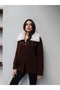 Collar Fur Zippered Knitwear Cardigan - 4