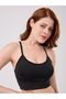Penitro Model Lace Detailed Stylish and Comfortable Bustier with Shaping / Sculpting Pads Black Color - 2