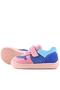 Bob Genuine Leather Blue Pink Barefoot Velcro Elastic Baby Sneaker Shoes - 7