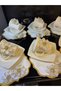 Stone 6-Person Porcelain Cup Set and 6-Piece Stone Cocktail Napkin Set, Cup and Napkin Set - 5
