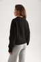 Black Shirt Collar Long Sleeve Cashmere Women's Knitwear Sweater - 5