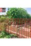 Plastic Safety Fence Mesh Construction Barrier Netting Orange 15 Yards (FENCE & TIES) - 7