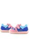 Bob Genuine Leather Blue Pink Barefoot Velcro Elastic Baby Sneaker Shoes - 8