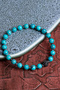 Turquoise (Turquoise) Natural Stone Bracelet with Zircon Apparatus - 3