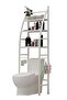 Toilet Rack 3 Shelf Towel Storage Rack Organizer Over The Toilet Bathroom Space Saver White