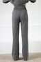 Anthracite Belted Pocketed Cashmere Women's Knitwear Trousers - 6