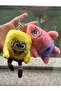 Kawaii Spongebob and Patrick Couple Plush Keychain - 2