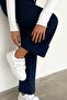 Women's Modal Fabric with Fleece Inside, Thick Bottom, Sweatpants, Loose Fit, Wide Leg - 3