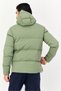 Men Sportswear Fit Outdoor Puffer Hoodie Jacket, Olive - 4