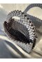 Purple Crystal Beaded Evening Bag-Pearl Bag- Stylish Evening Bag - 3