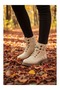 Women's Daily Lace-Up Zippered Boots - 3