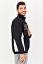 Men Sportswear Fit Long Sleeve Outdoor Jacket, Black - 4