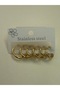 Steel Gold Color 6 Piece Hoop Earring Set