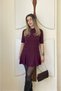 Women's Modal Fabric Cotton Pocketed Flounce Ruffle Mini Dress - 5