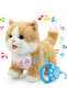 Fluffy Cat Toy for Kids Remote Control Leash Electronic Musical Pet Kids Toy Interactive Plush Toy
