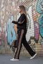 Leopard Detailed Tracksuit Set - Black - 4