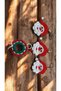 4-Piece Cute Christmas Themed Amigurumi Hand-Knitted Keychain and Bag Accessory, Christmas Gift