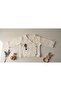 10-Piece Muslin Hospital Release 100% Cotton Balloon Embroidered Cream Newborn Set - 3