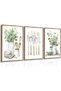 Framed Vintage Canvas 30x40 cm, Minimalist Oil Painting, Living Room Art