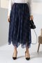 Plaid Pattern Asymmetrical Chiffon Skirt–Lightweight Fabric and Trendy Design - 3