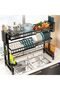 Retractable Dish Rack Dish Drainer, Space-Saving Detachable Plate Rack