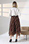 Plaid Pattern Asymmetrical Chiffon Skirt–Lightweight Fabric and Trendy Design - 8