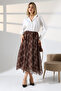 Plaid Pattern Asymmetrical Chiffon Skirt–Lightweight Fabric and Trendy Design - 7