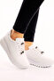Katre Women's Plain White Elastic 5 cm Heel Orthopedic Sports Shoes