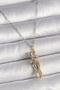 316L Steel Silver Color Chain Hugging Model Women's Necklace - - 2