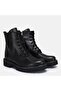 Large Size Women's Boots 41-42-43-44-Black Leather - 2