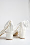 Bride Pearls Lace Embroidered Thick Heeled Wedding Bridal Shoes - 6 cm - 6